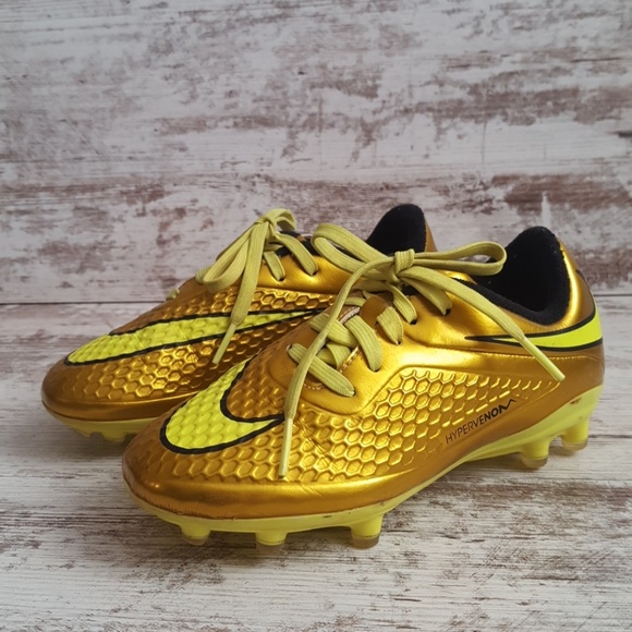gold neymar cleats